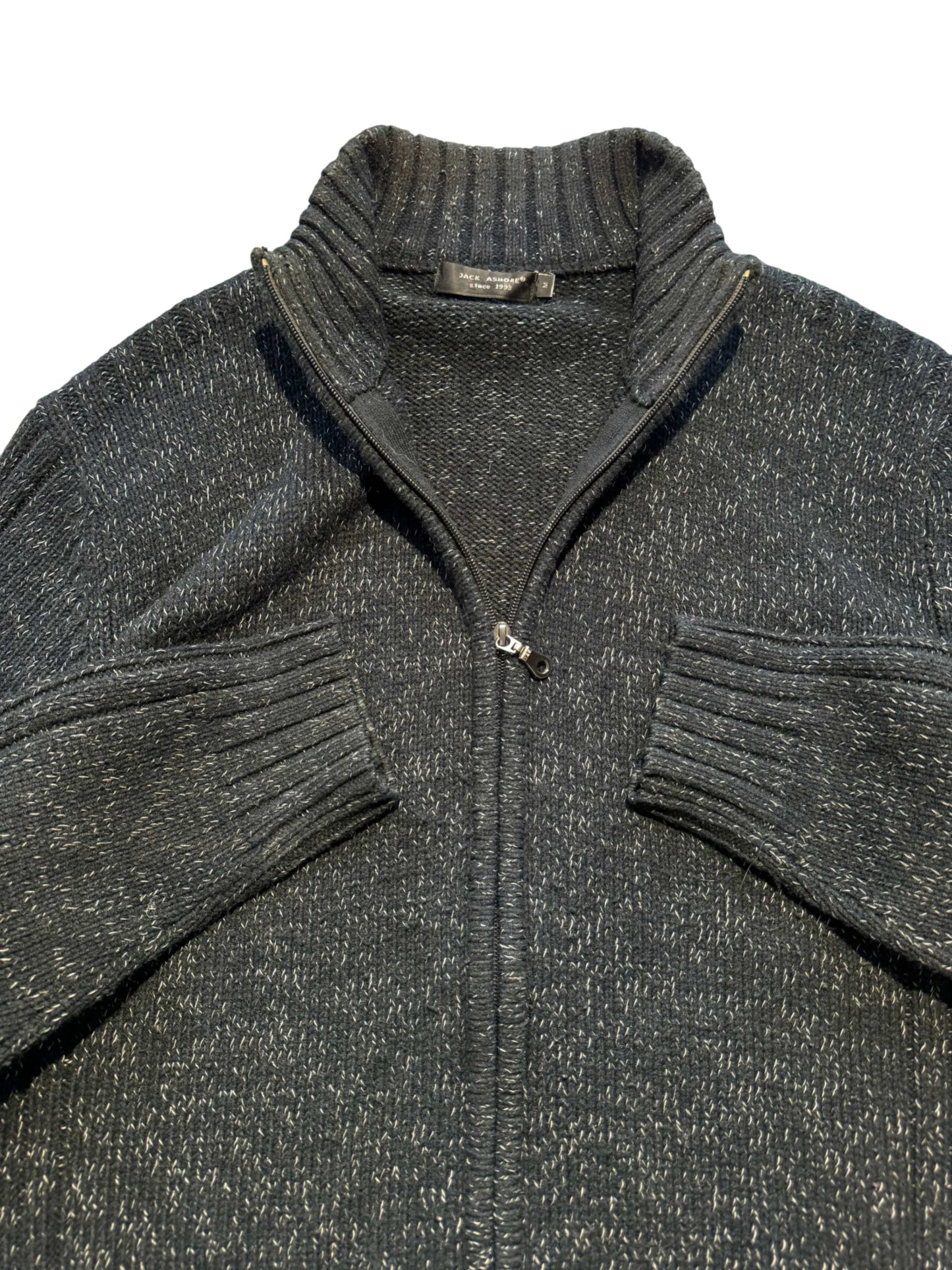 Vintage Zip Down Knit - M