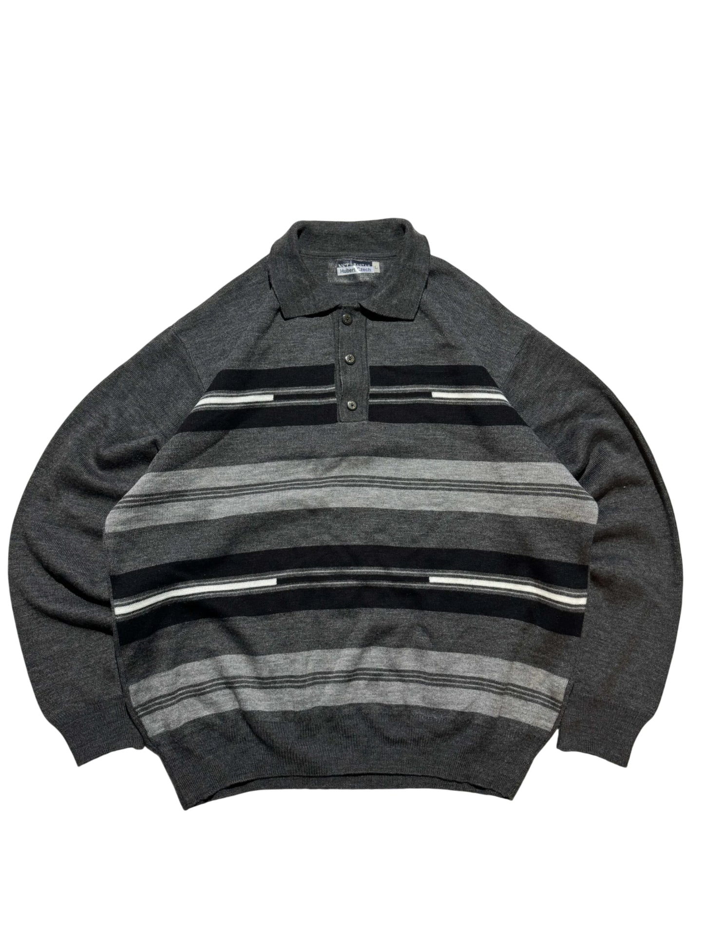 Vintage Grandpa Style Sweater - L