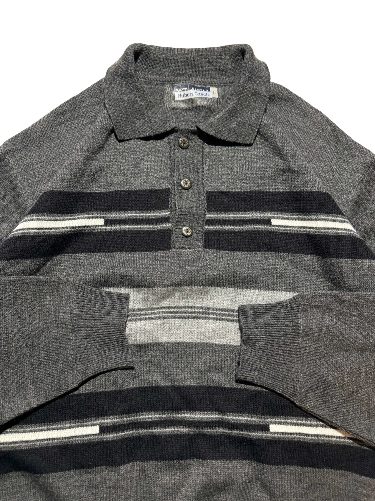 Vintage Grandpa Style Sweater - L