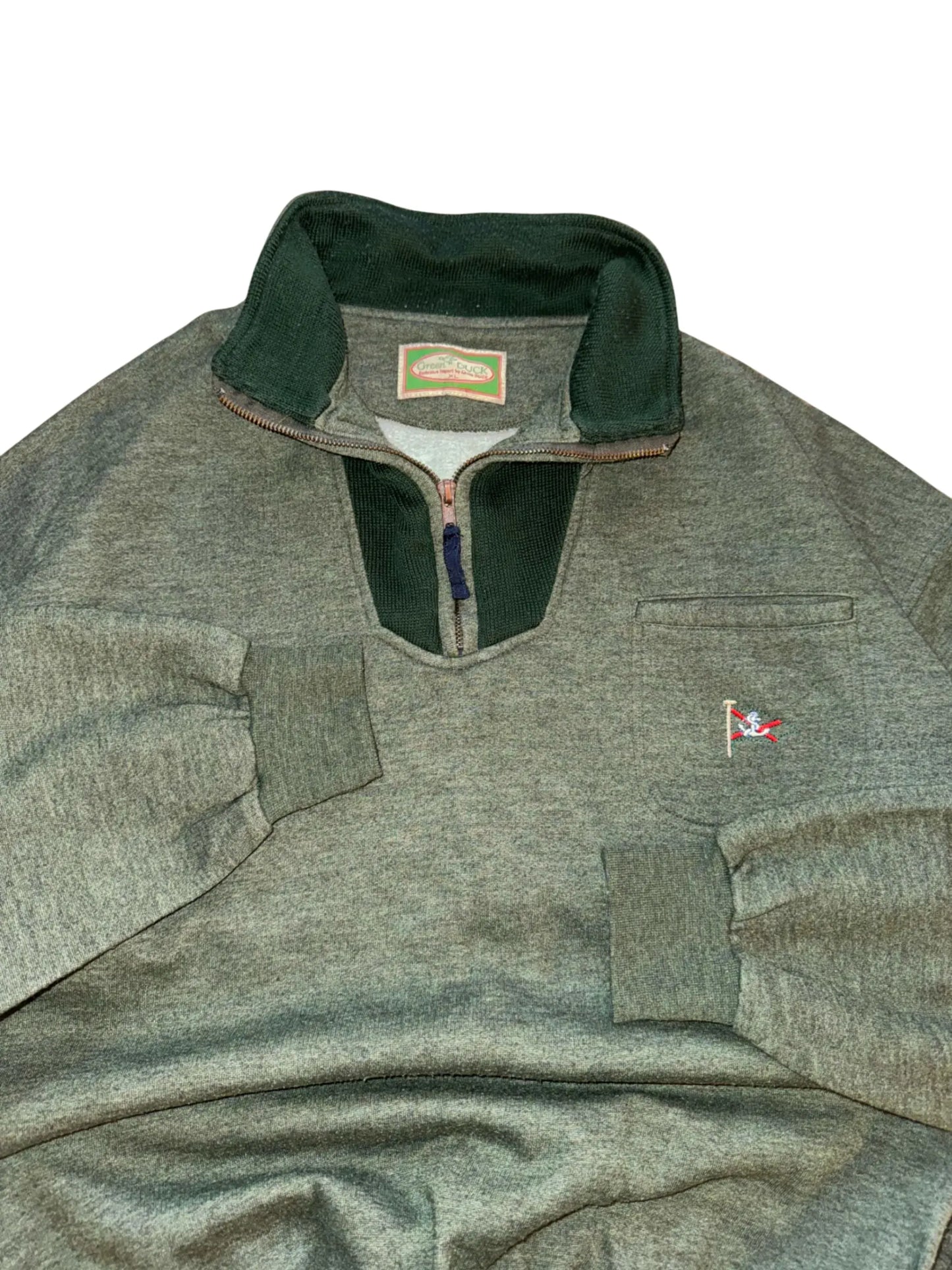 Vintage 1/4 Zip Sweatshirt - XL