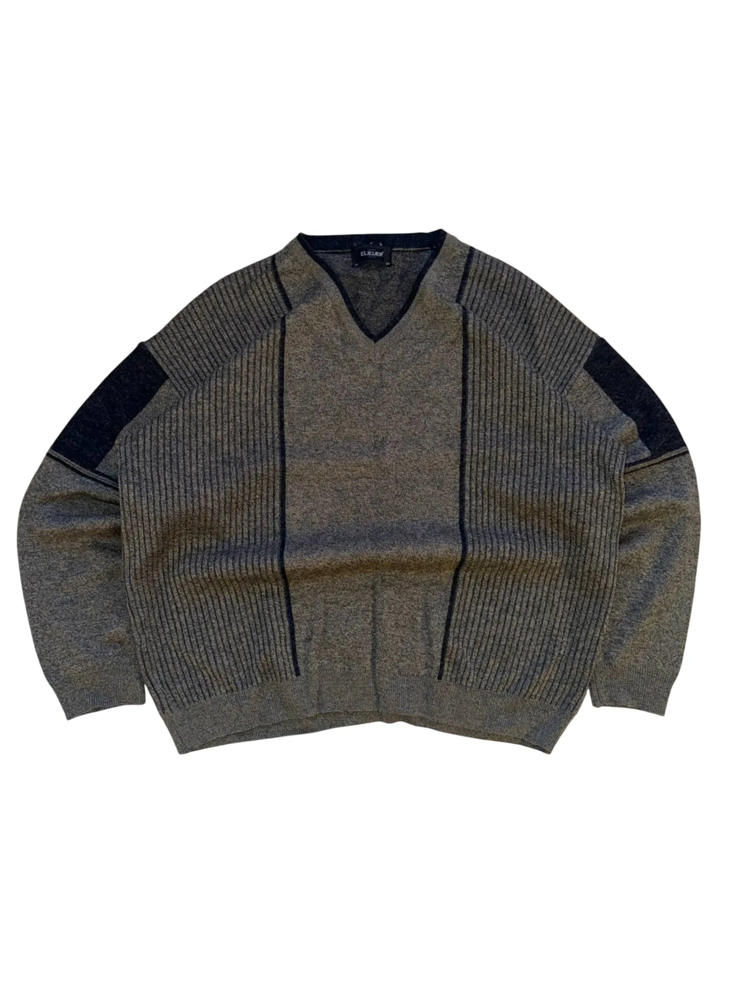 Vintage Grandpa Style Knit - L