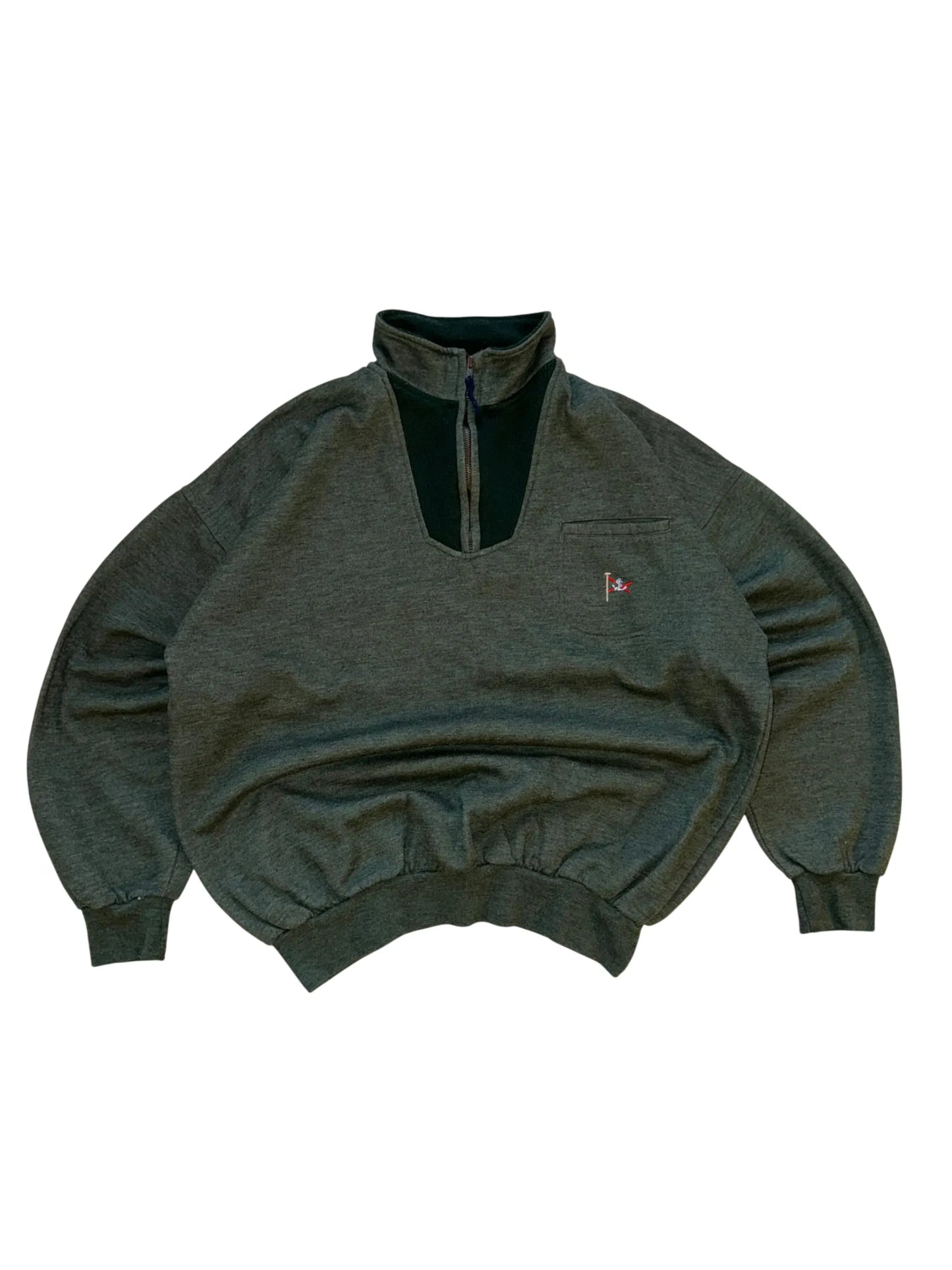 Vintage 1/4 Zip Sweatshirt - XL