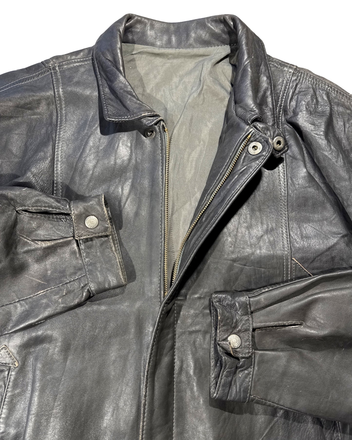 Vintage Leather Jacket - M
