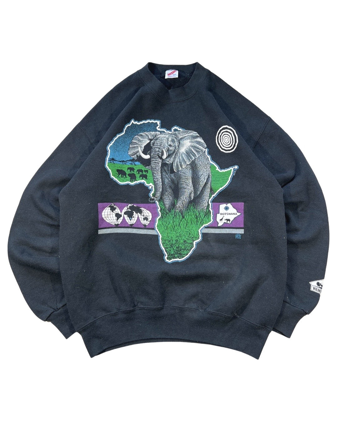 Vintage Elephant Crew - M