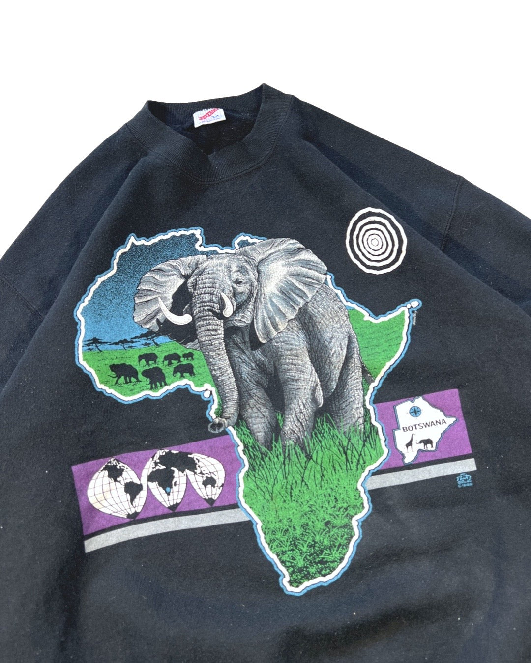 Vintage Elephant Crew - M
