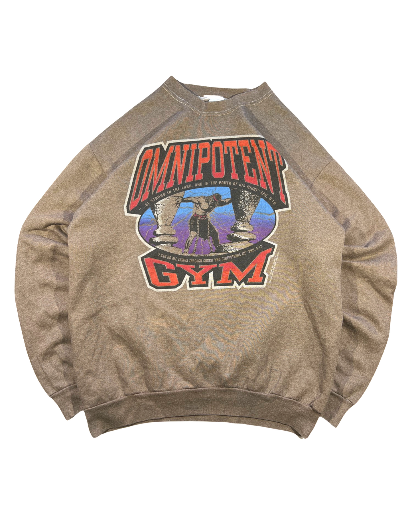 Vintage Jesus Gym Crew - XL