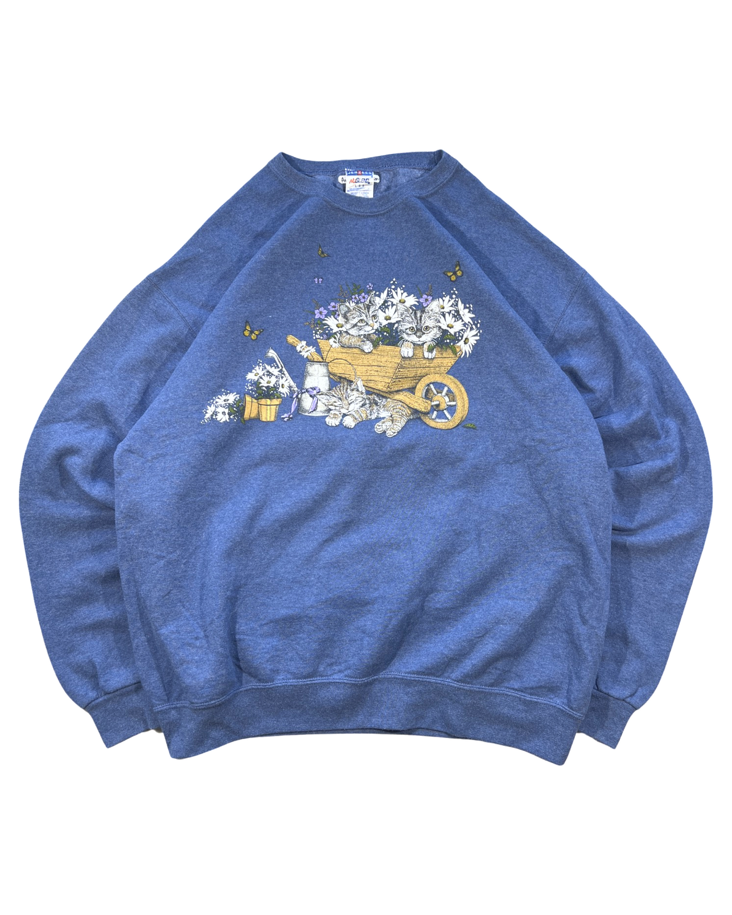 Vintage Cat Crewneck - L