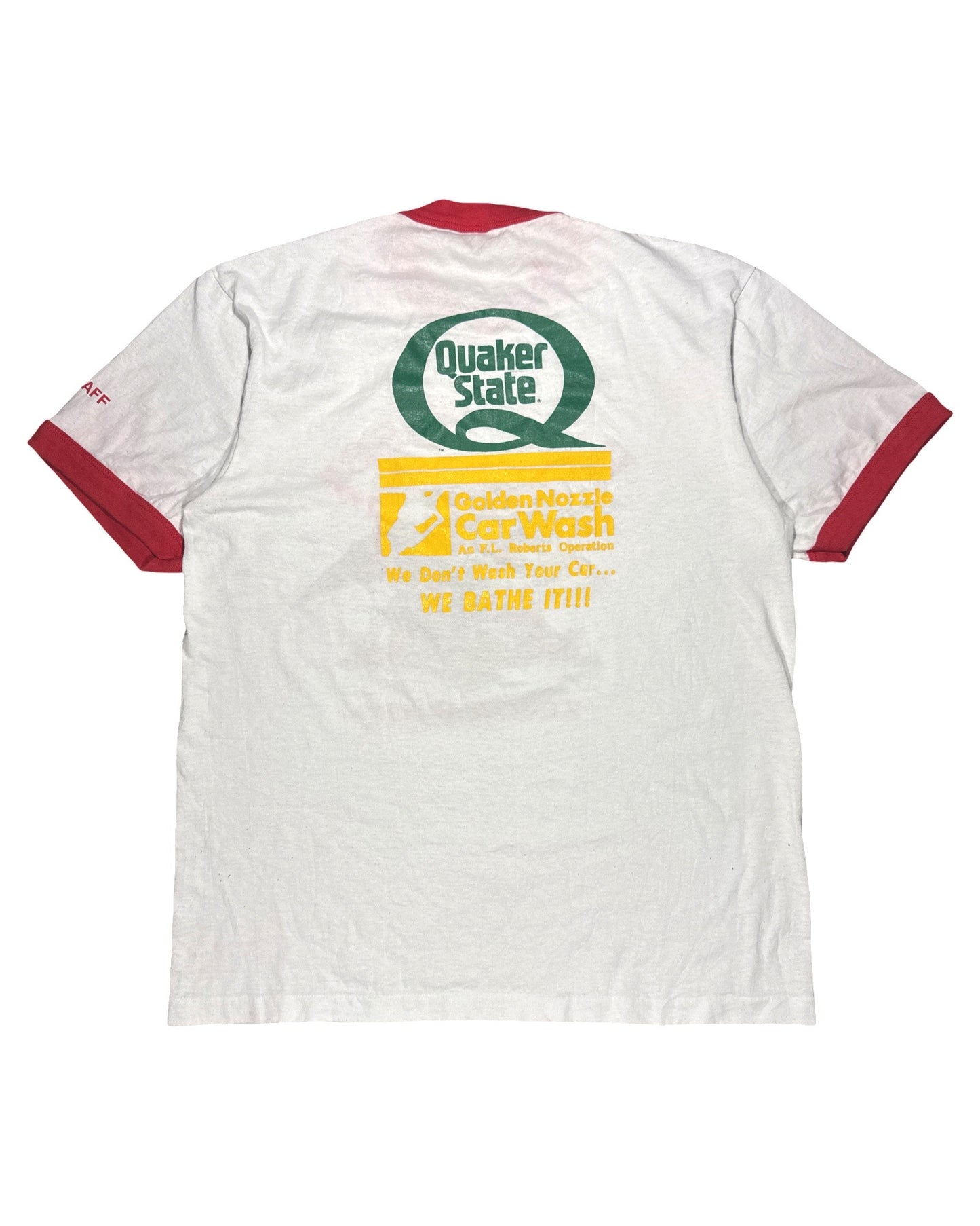 Vintage Budweiser Ringer Tee - M
