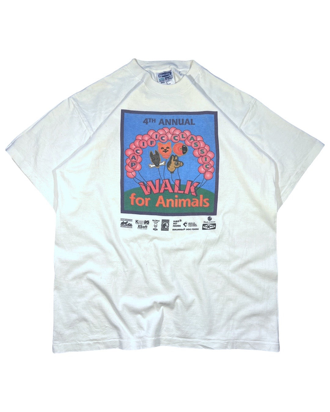 Vintage Walk For Animals Tee - L