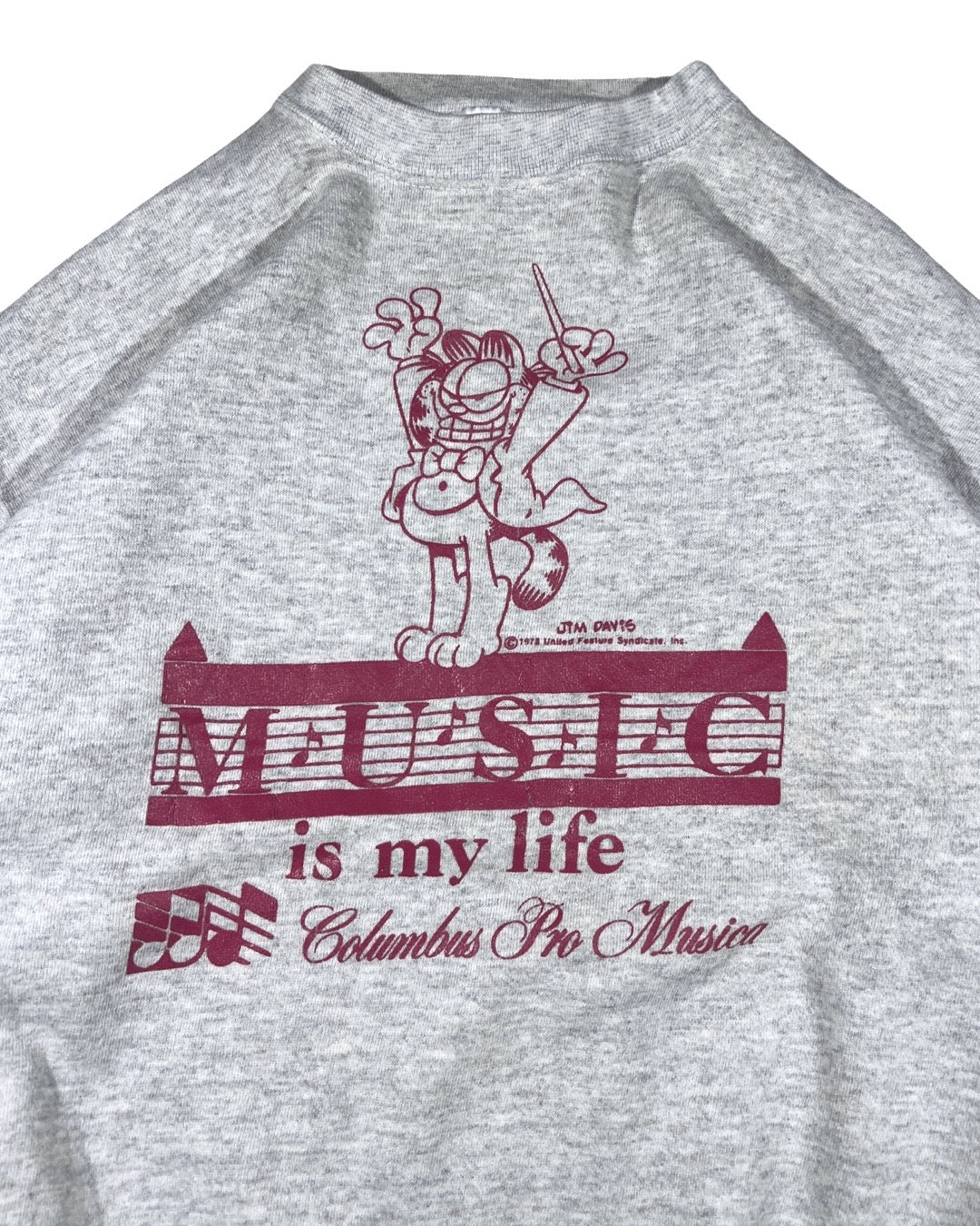 Vintage Garfield Crew - L