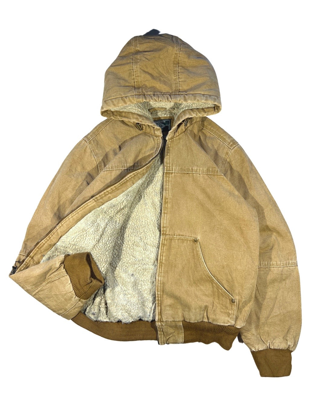Vintage Hooded Work Jacket - S