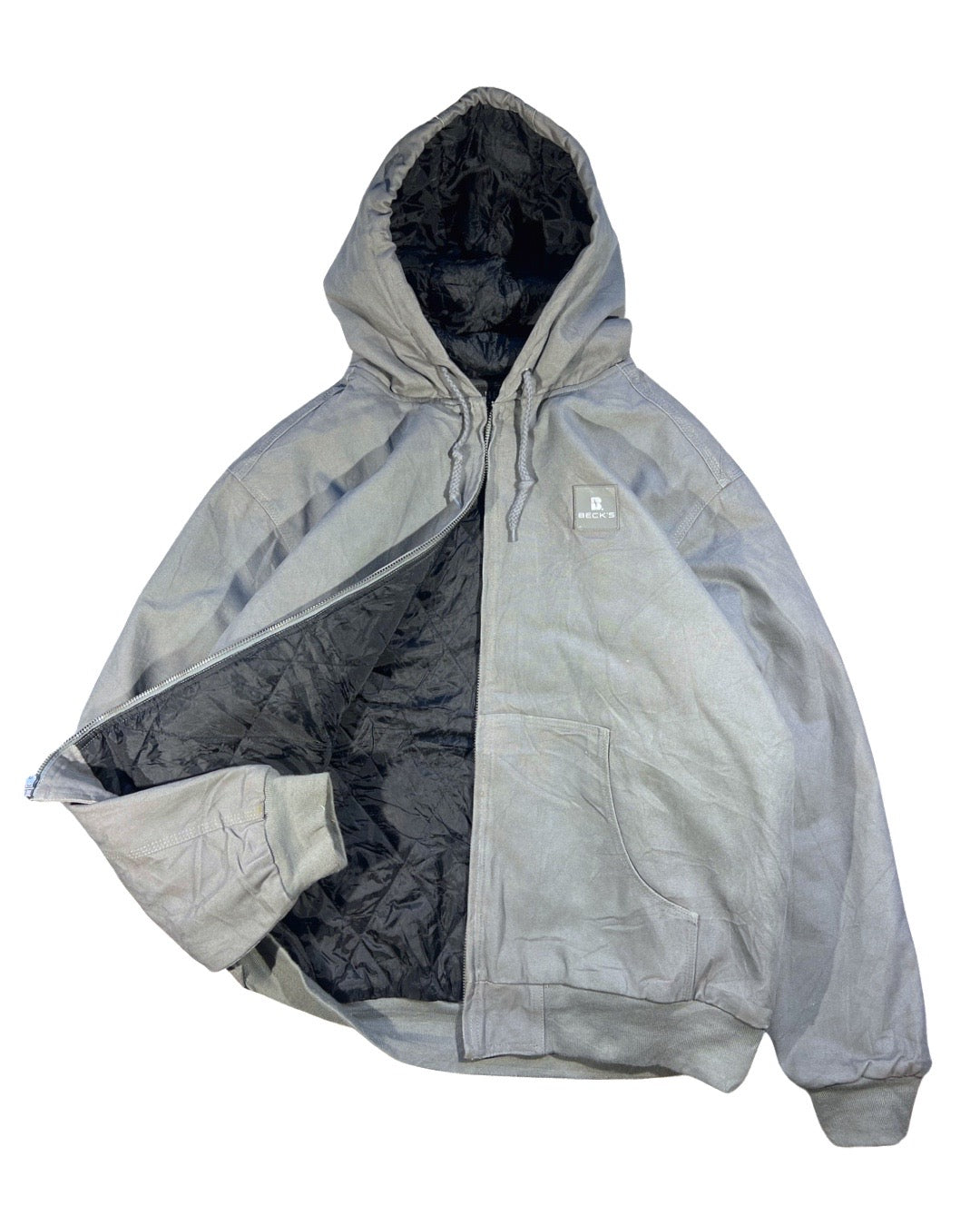 Vintage Hooded Work Jacket - XL