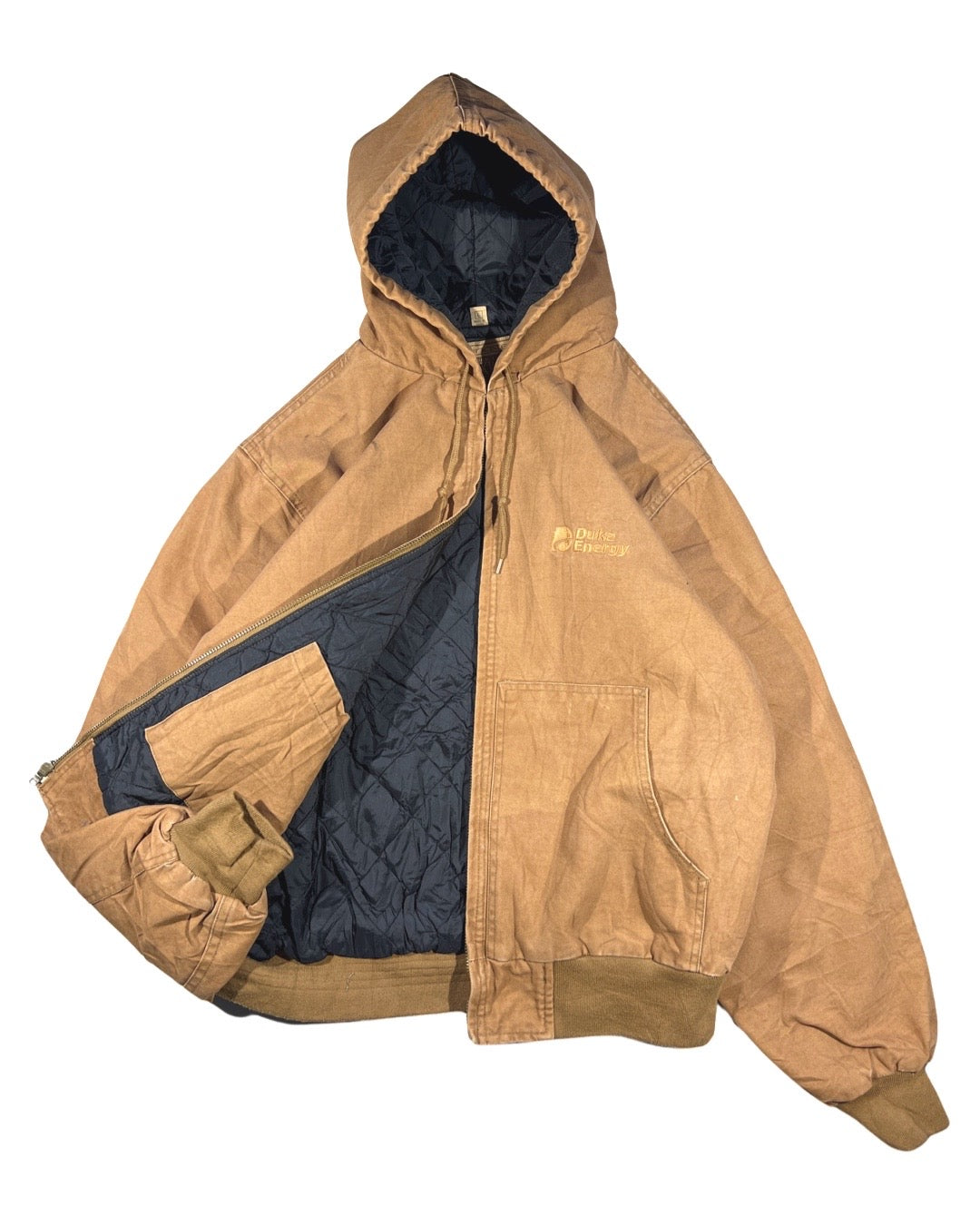 Vintage Hooded Work Jacket - L