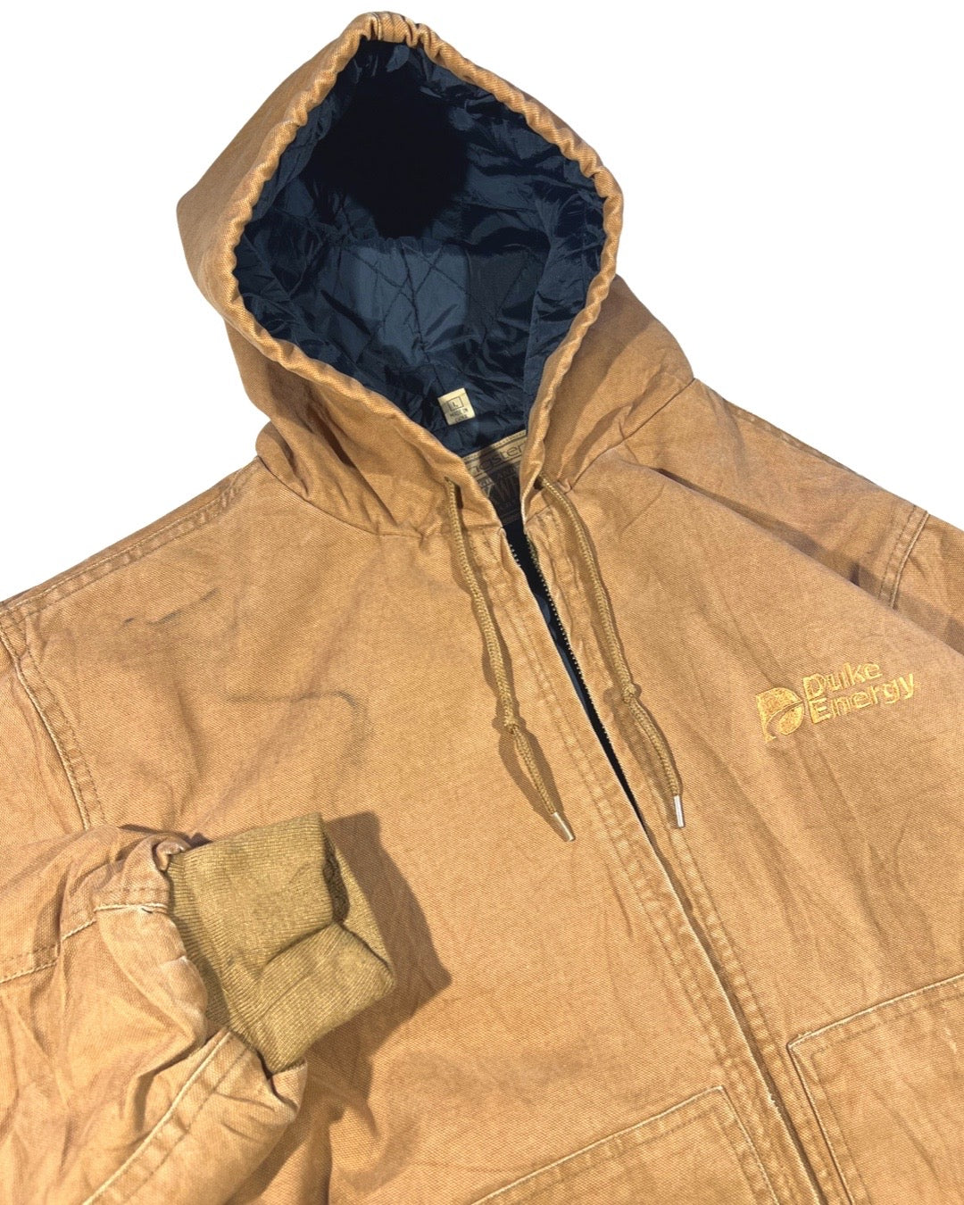 Vintage Hooded Work Jacket - L