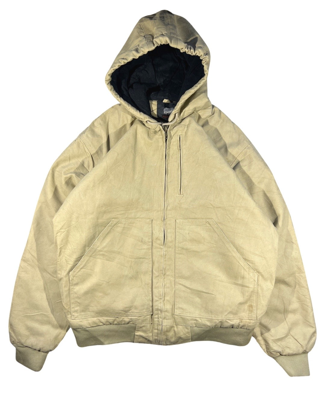 Vintage Hooded Work Jacket - L