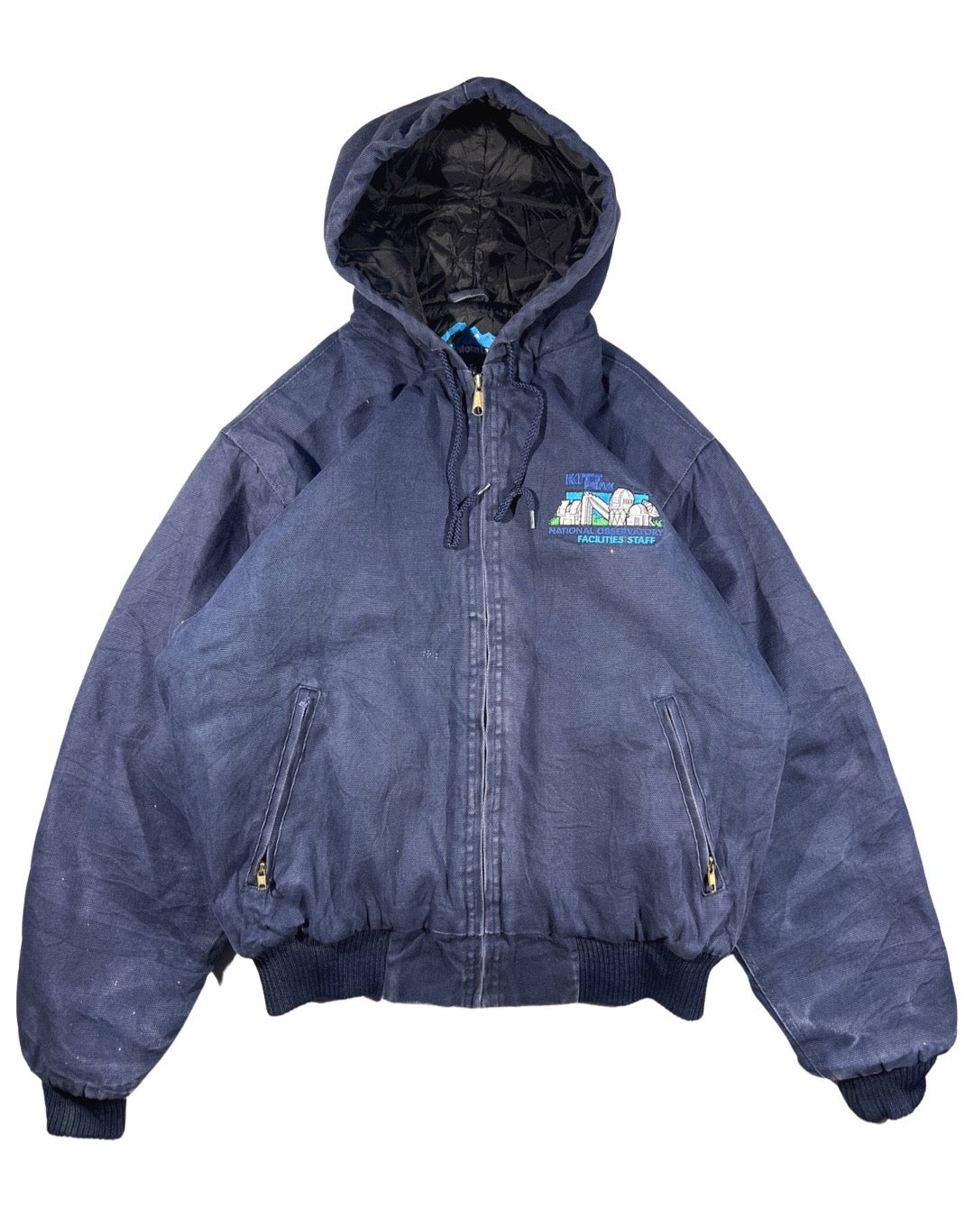 Vintage Hooded Work Jacket - M