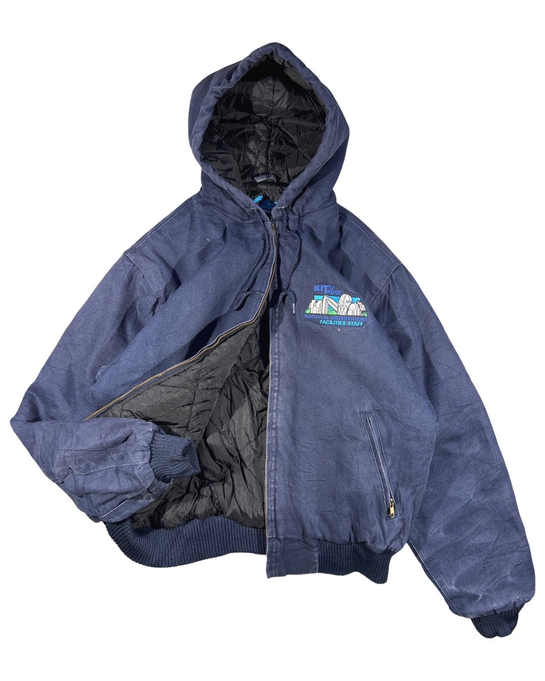 Vintage Hooded Work Jacket - M