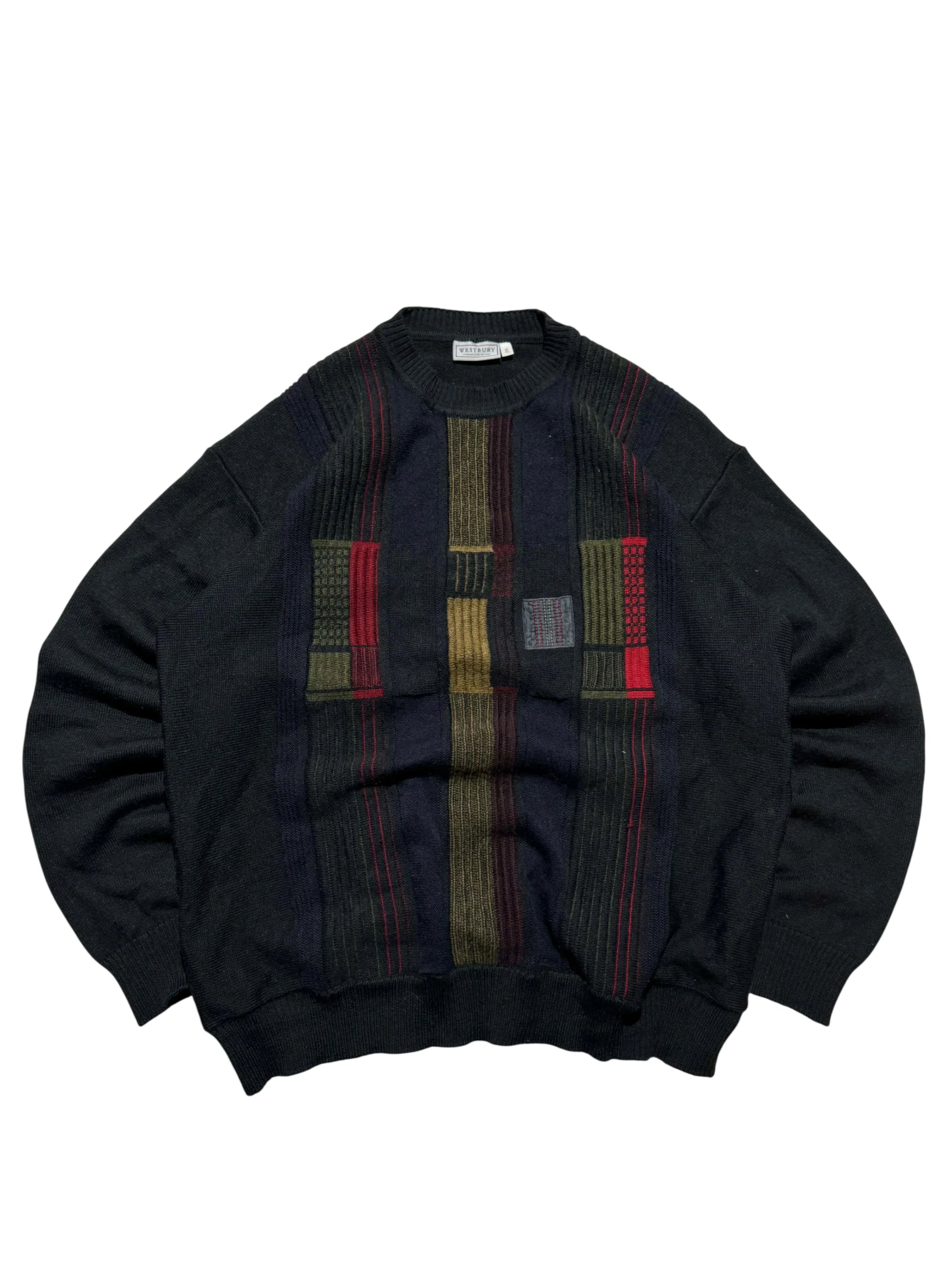 Vintage Grandpa Style Sweater - L