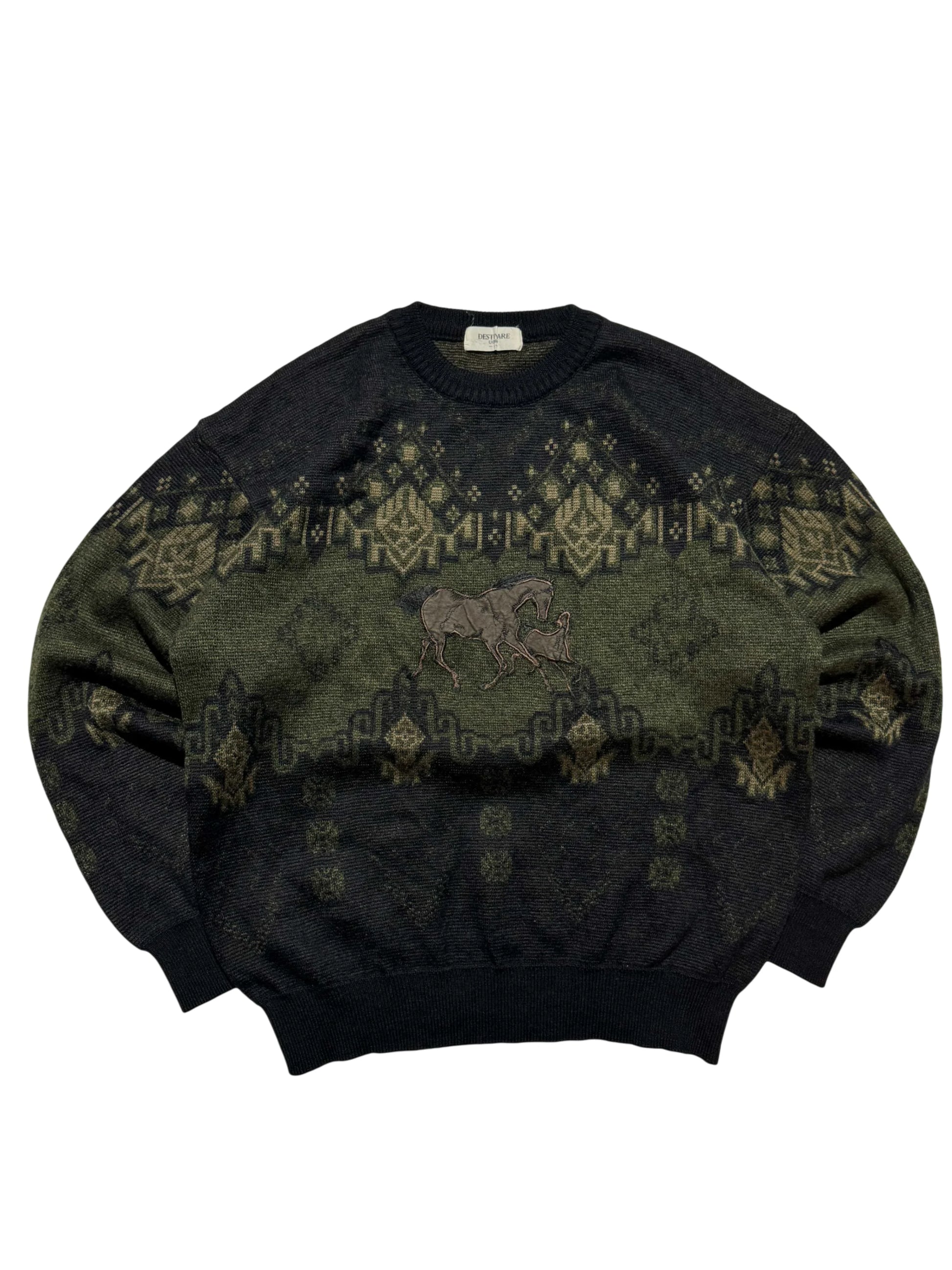 Vintage Knit Sweater - M