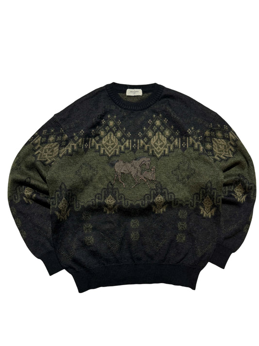 Vintage Knit Sweater - M