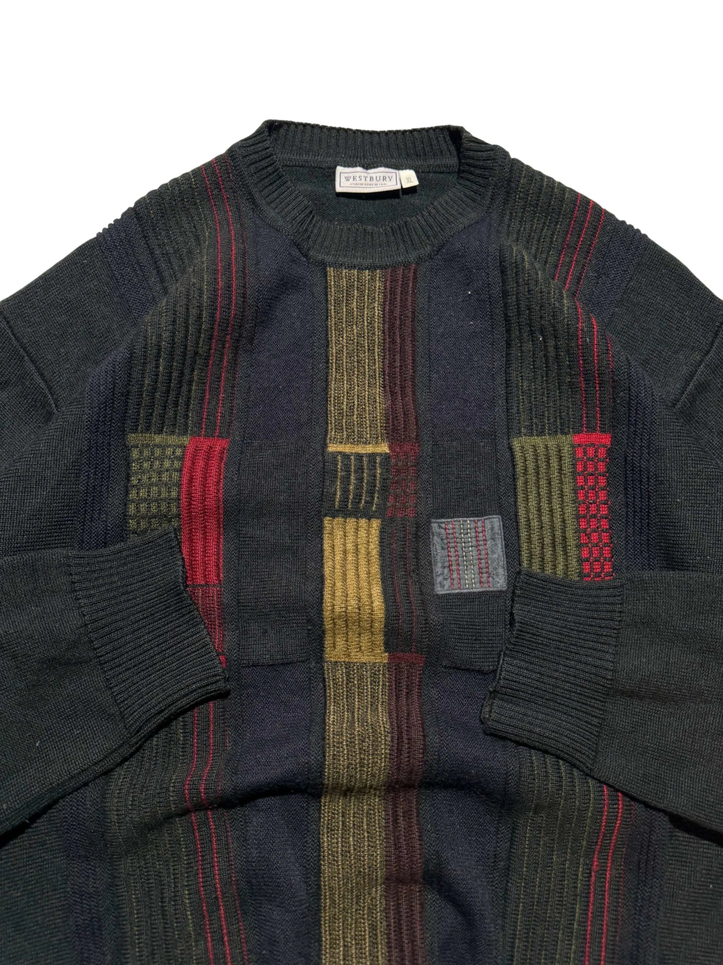 Vintage Grandpa Style Sweater - L
