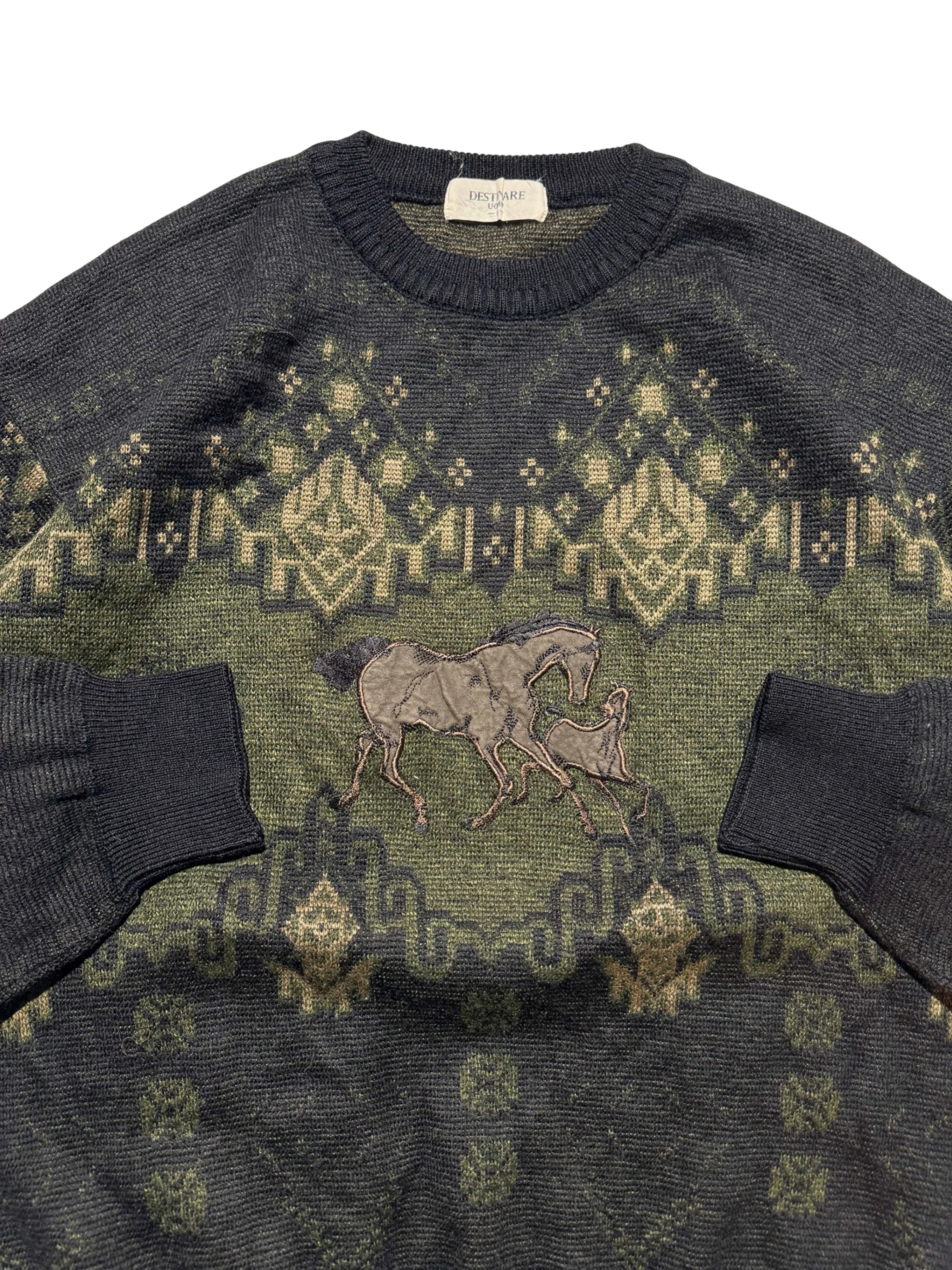 Vintage Knit Sweater - M