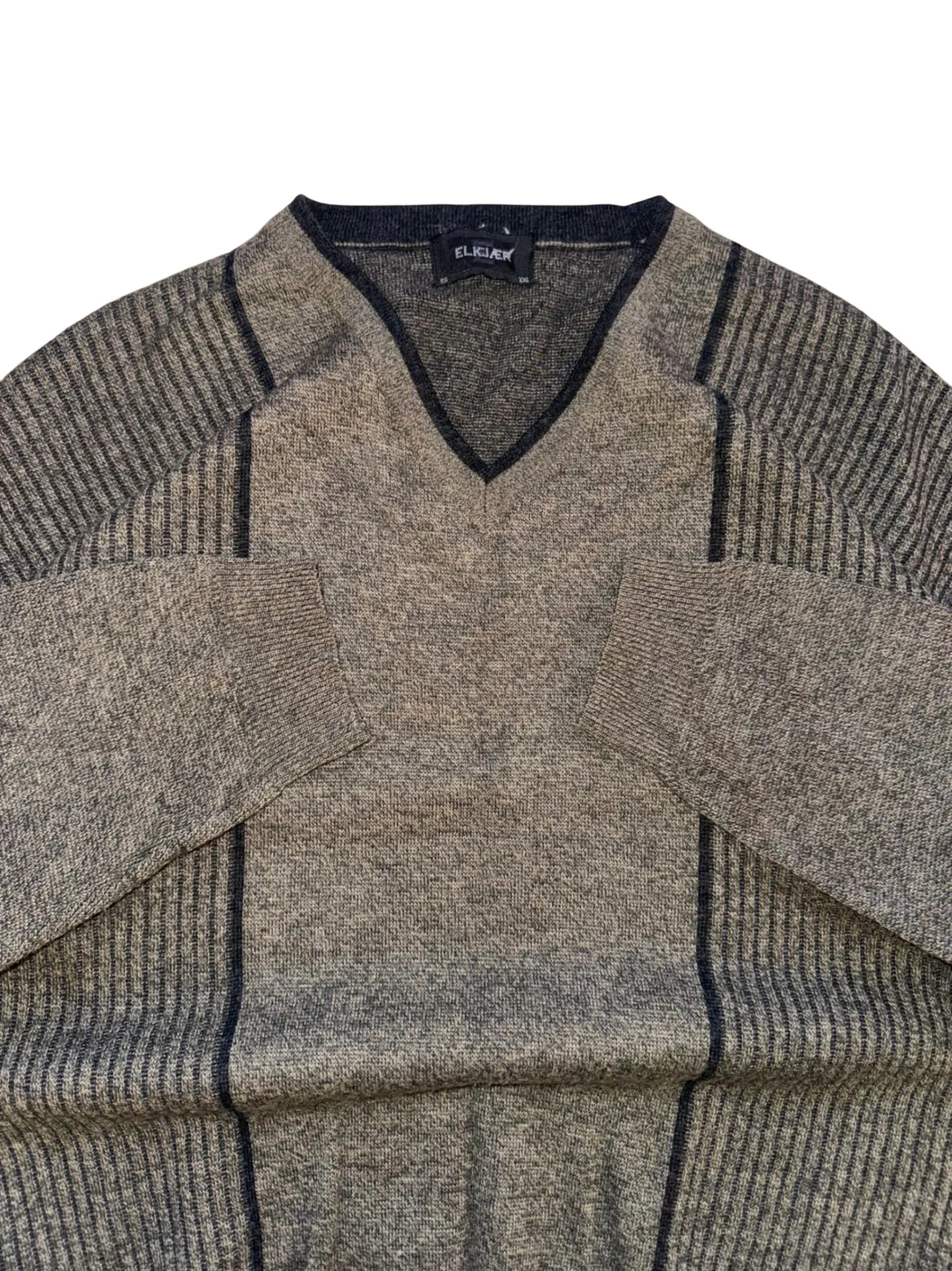 Vintage Grandpa Style Knit - L