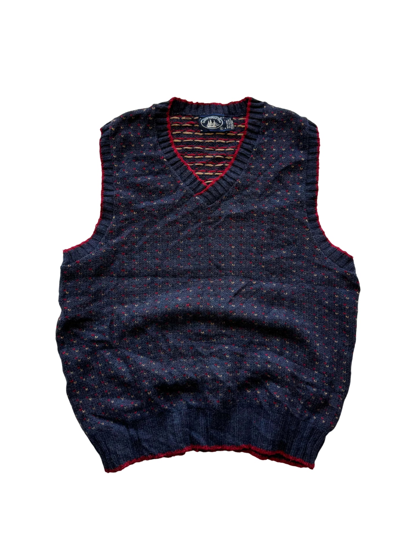 Vintage Wool Vest - L