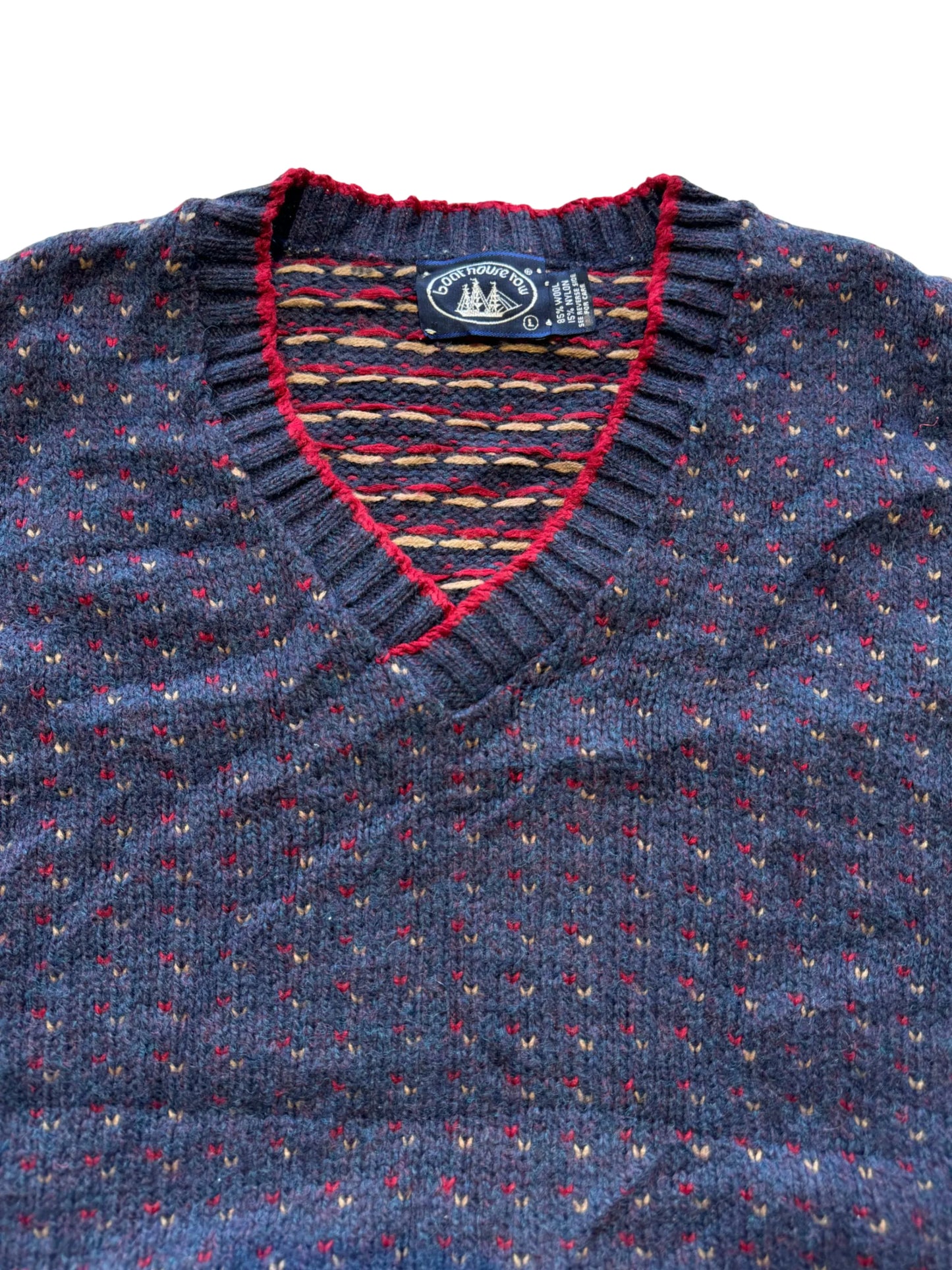 Vintage Wool Vest - L