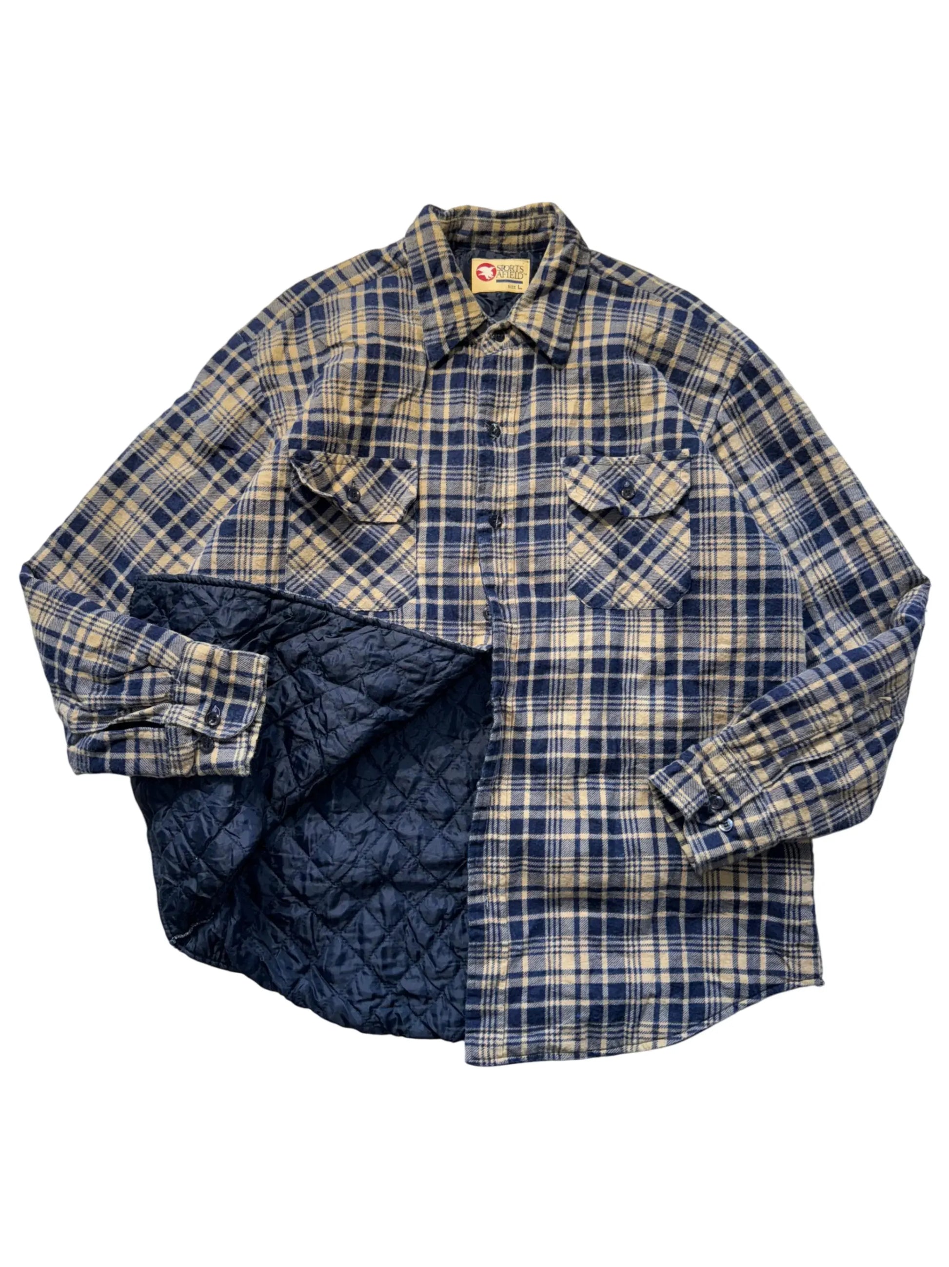 Vintage Padded Flannel Shirt - L