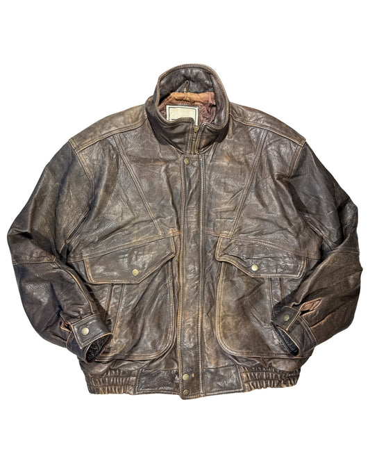 Vintage Leather Jacket - M