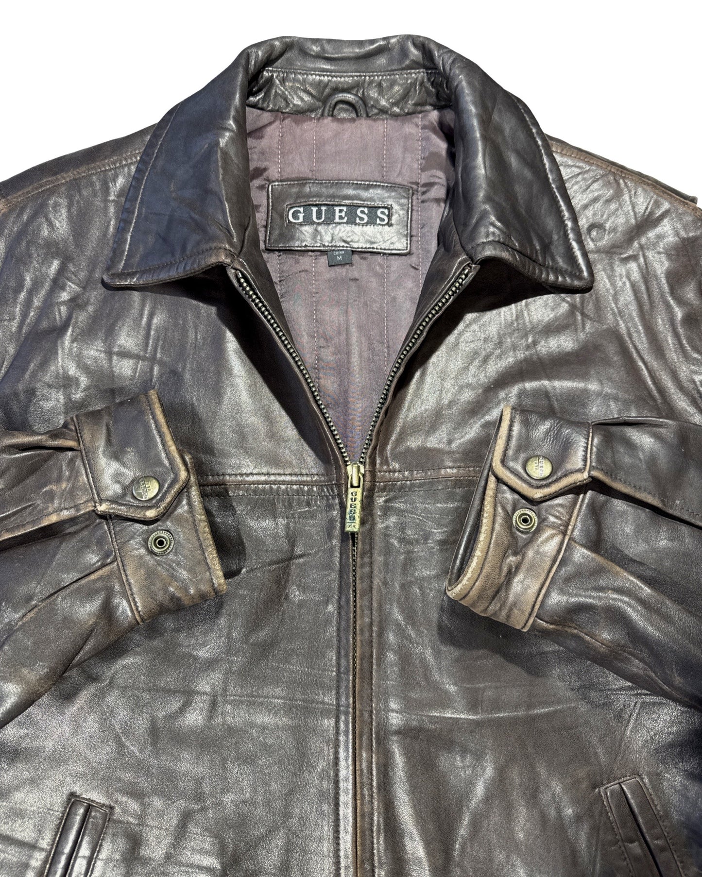 Guess Leather Jacket - M