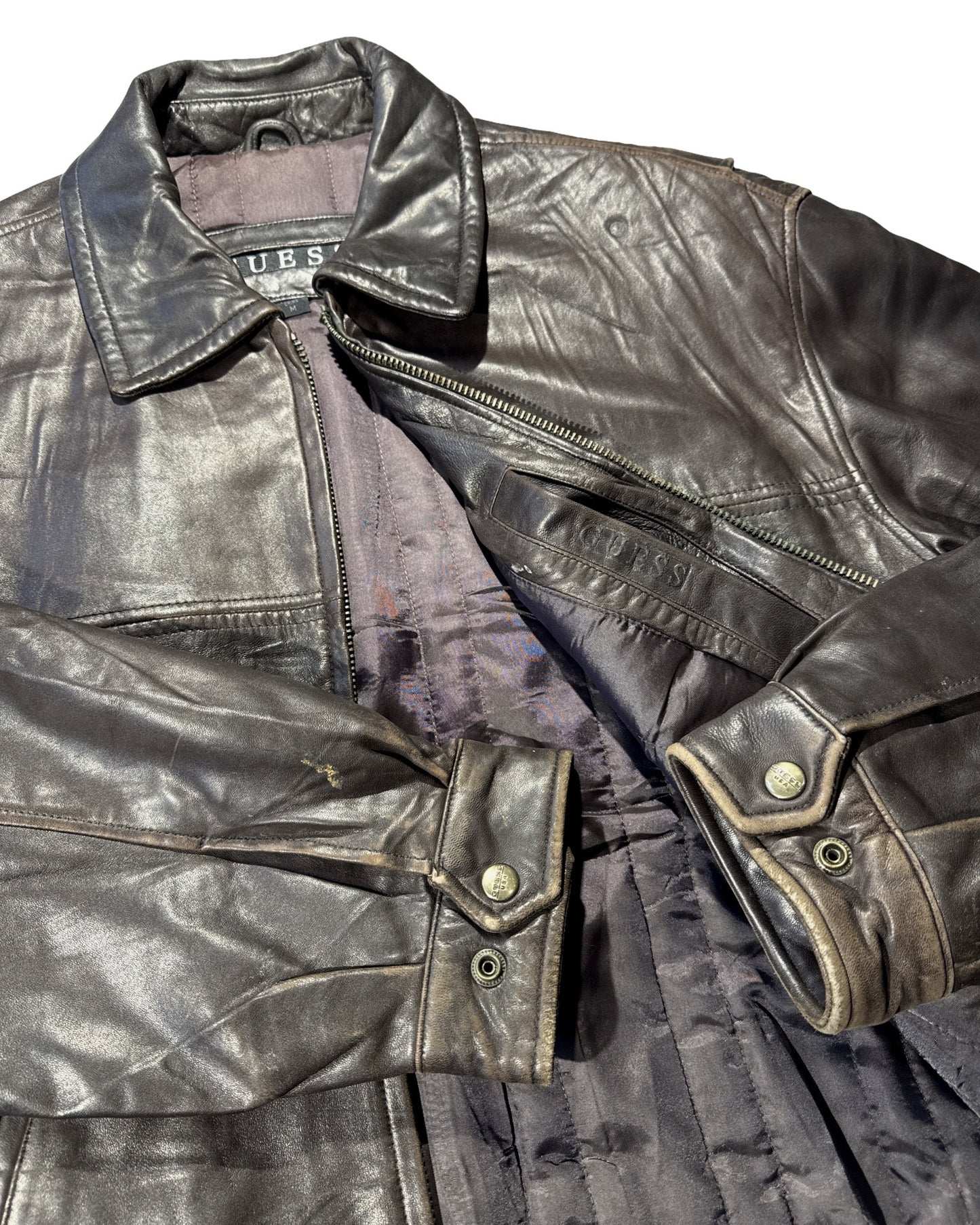 Guess Leather Jacket - M