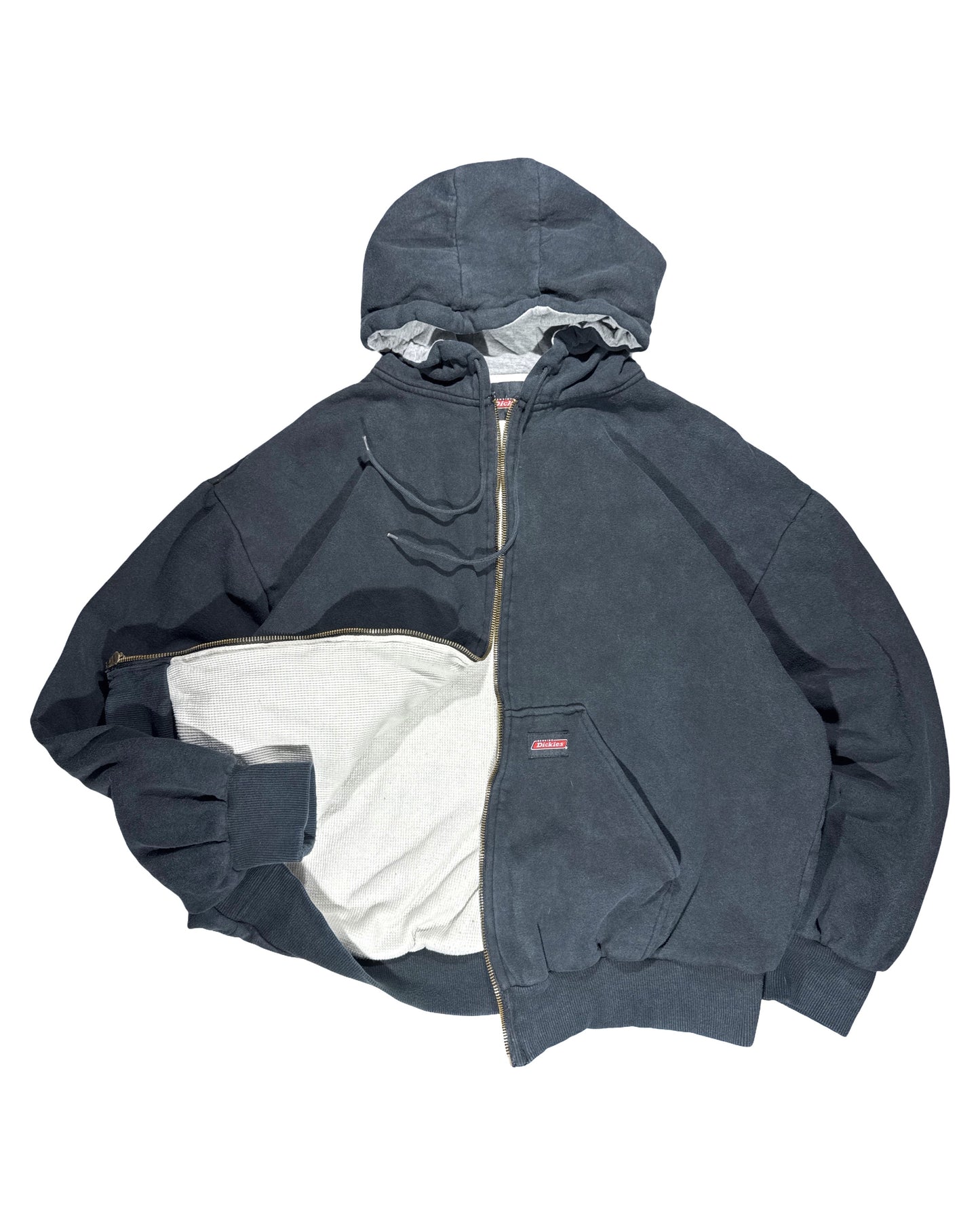 Vintage Dickies Thermal Hoodie - M