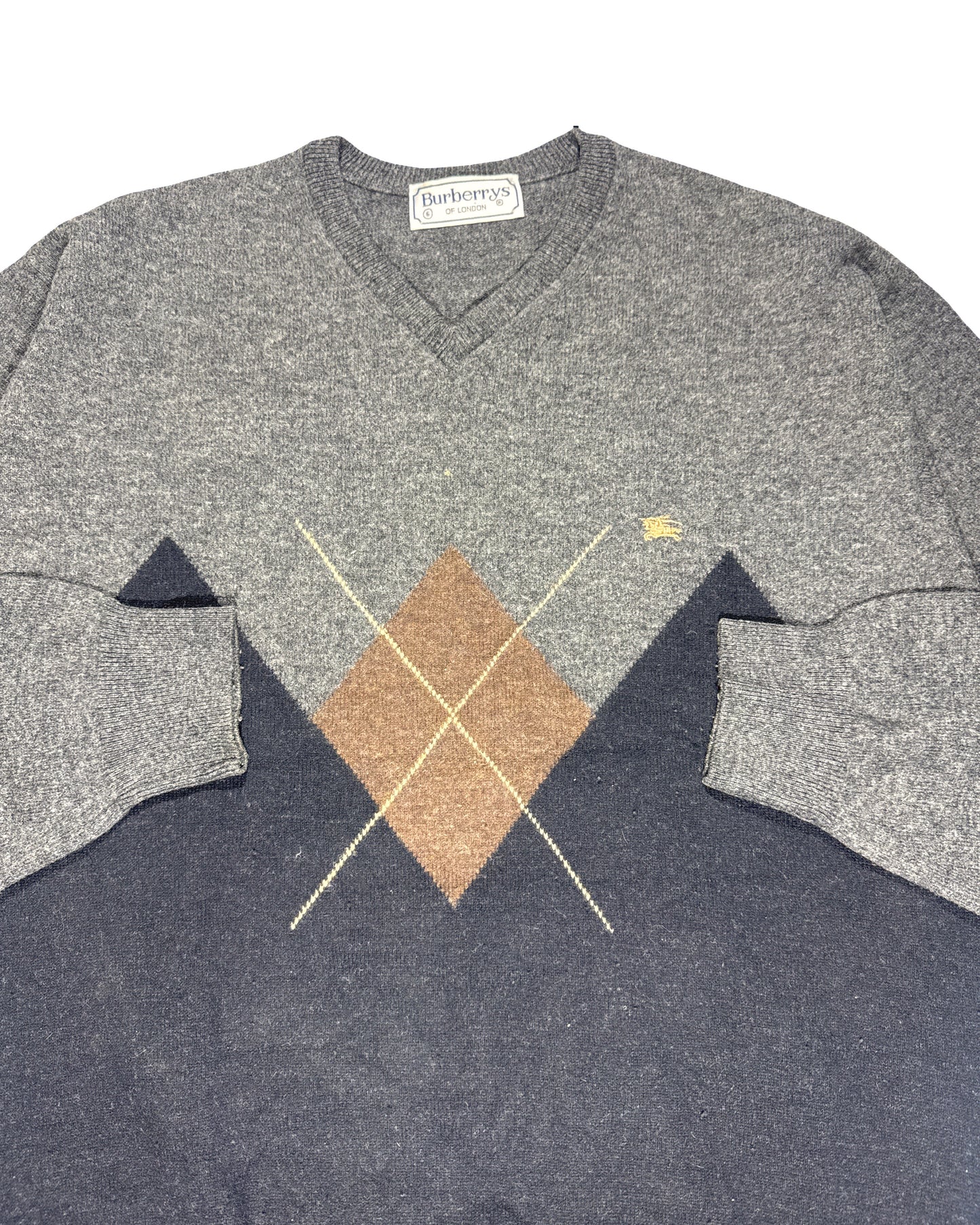 Vintage Burberry Knit Sweater - L