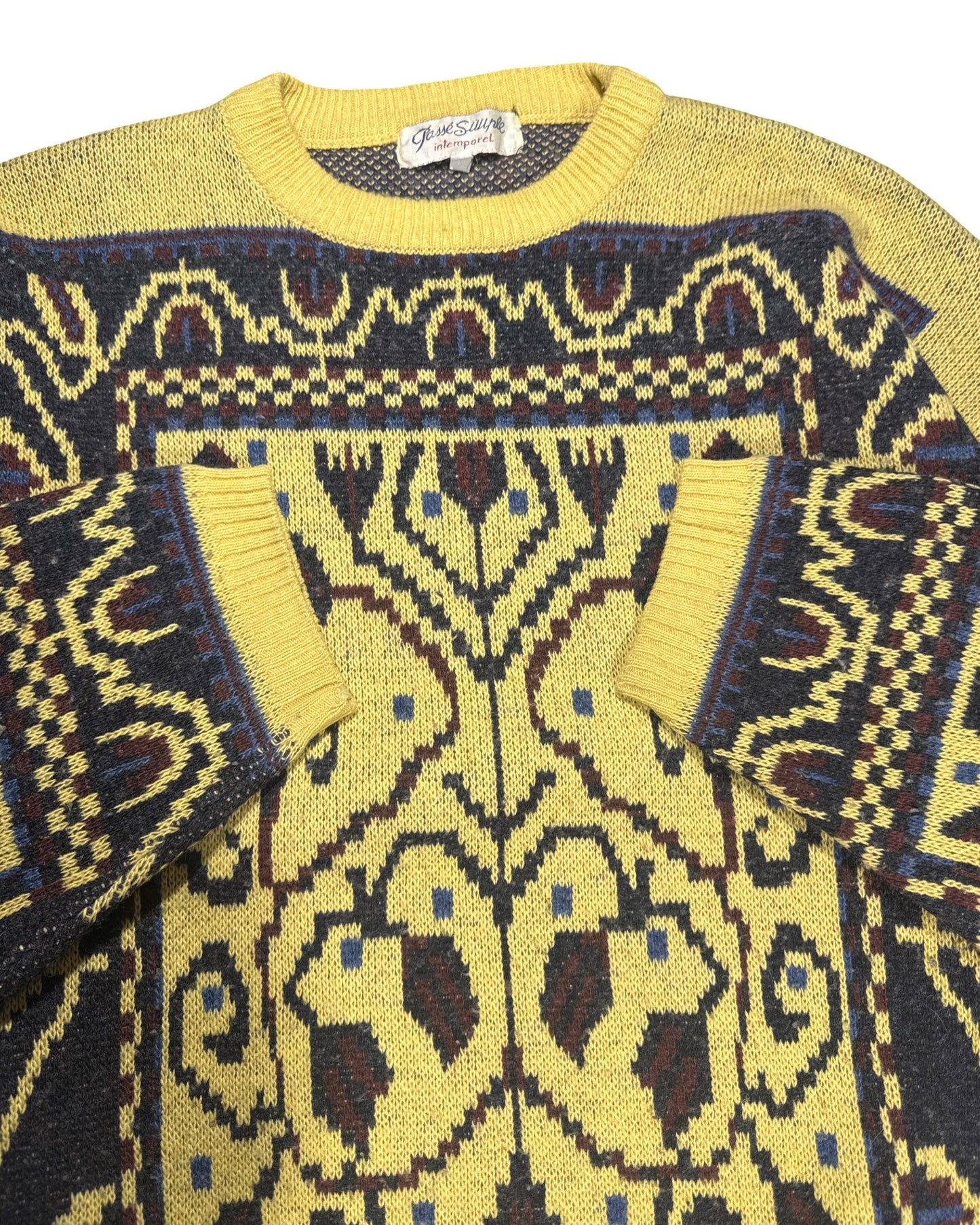 Vintage Knitted Sweater - XL