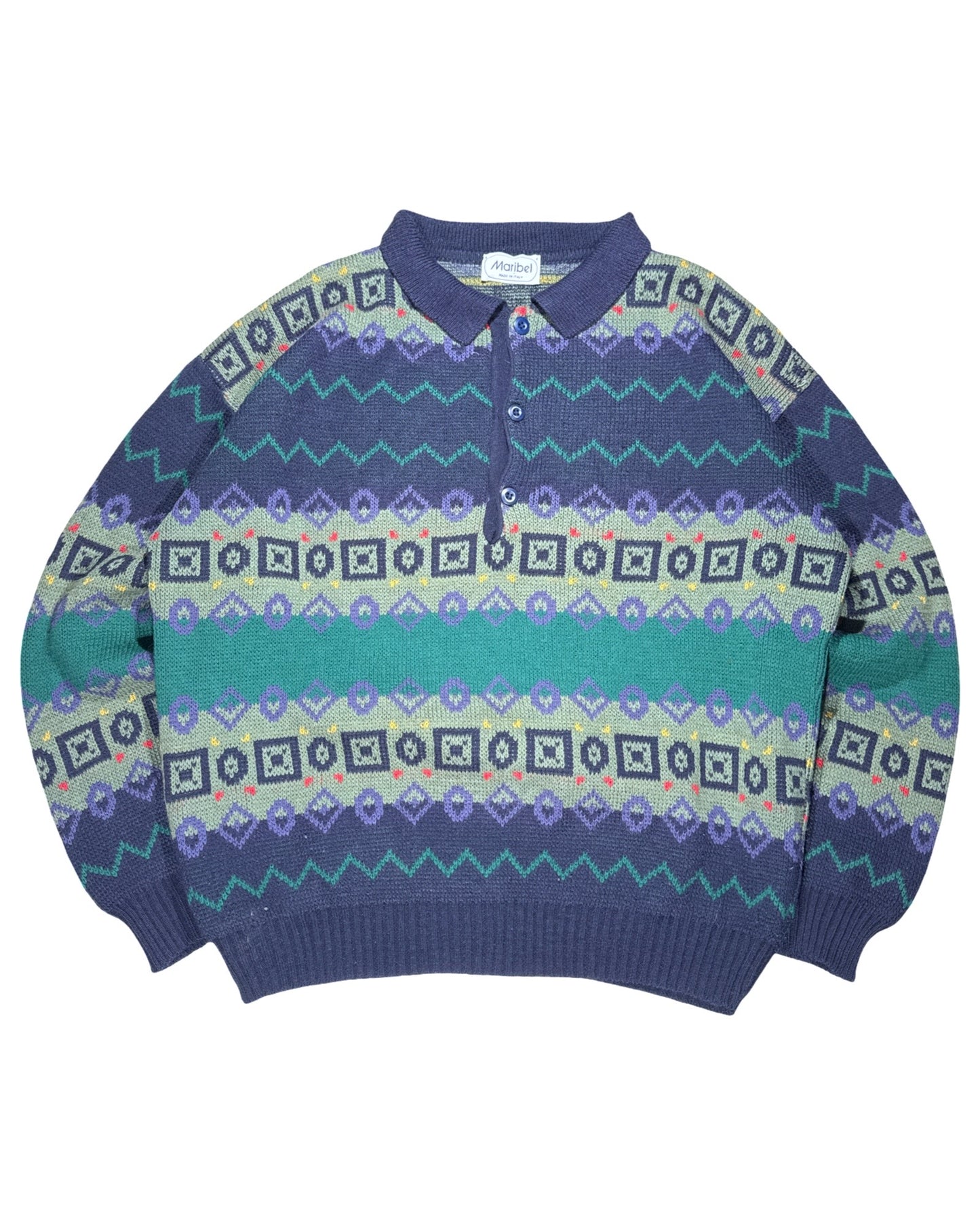 Vintage Knitted Sweater - M