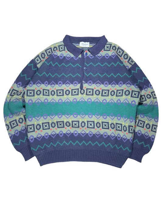 Vintage Knitted Sweater - M