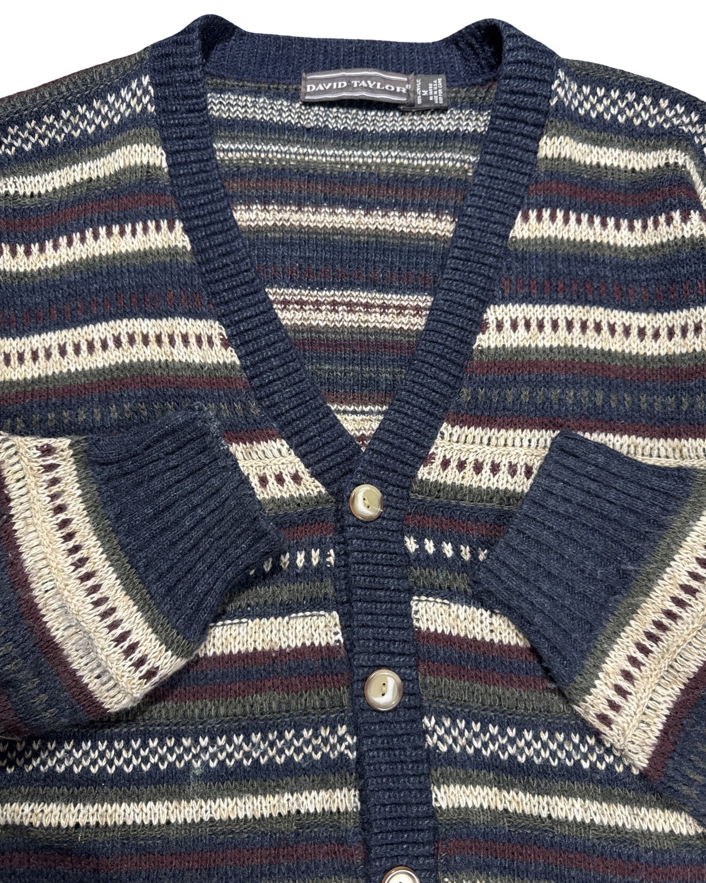 Vintage Knitted Cardigan - M