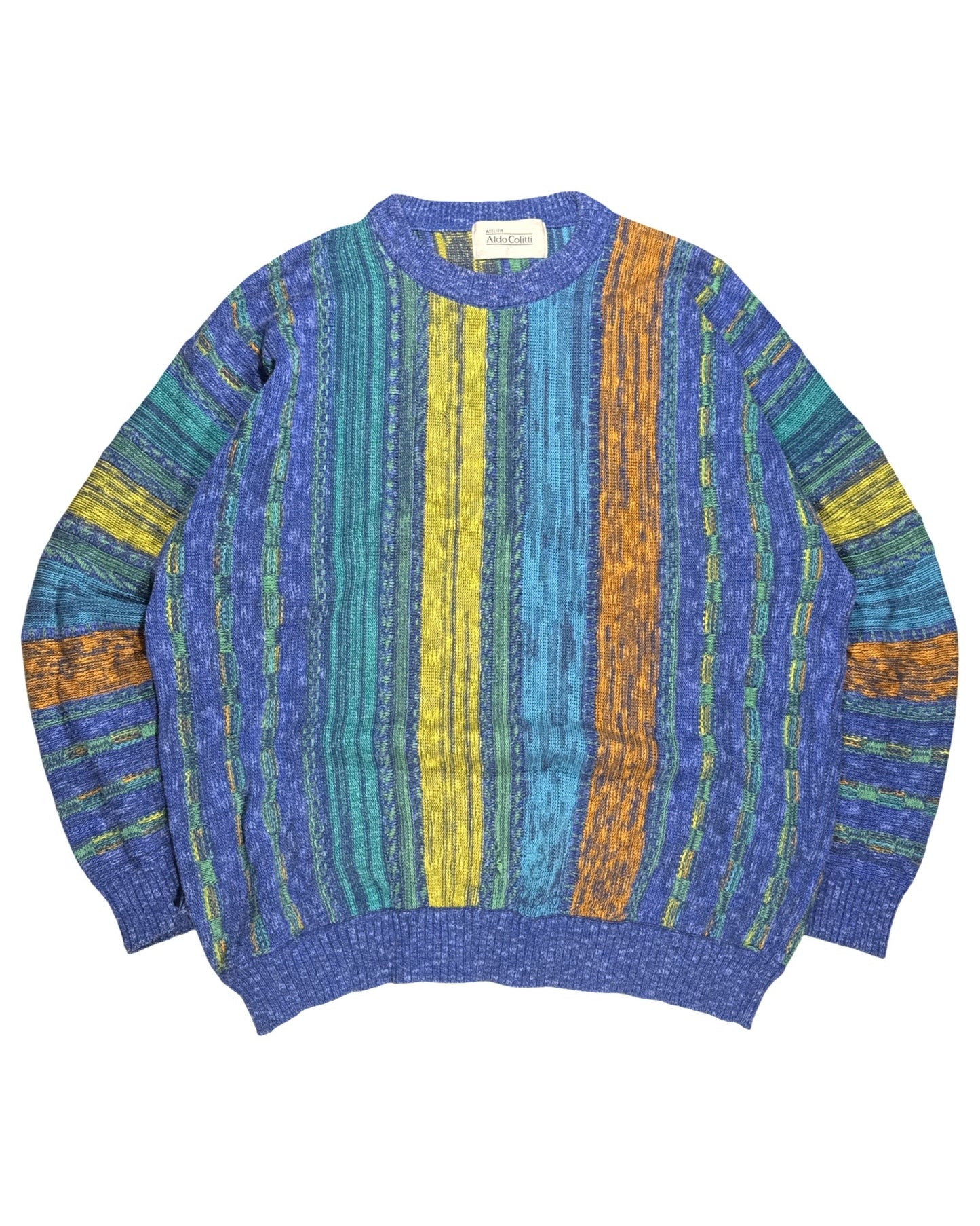 Vintage Knitted Sweatshirt - L