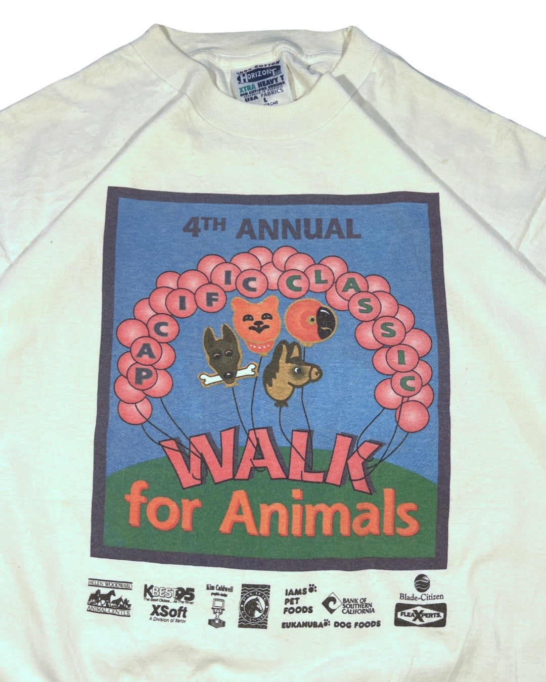 Vintage Walk For Animals Tee - L