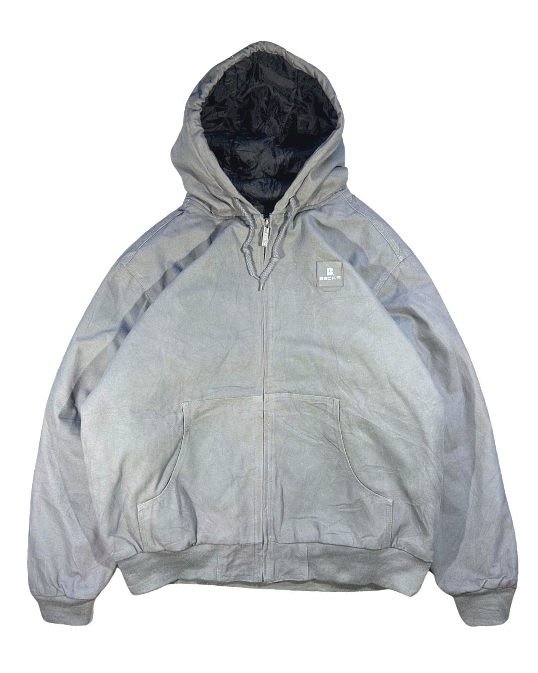 Vintage Hooded Work Jacket - XL