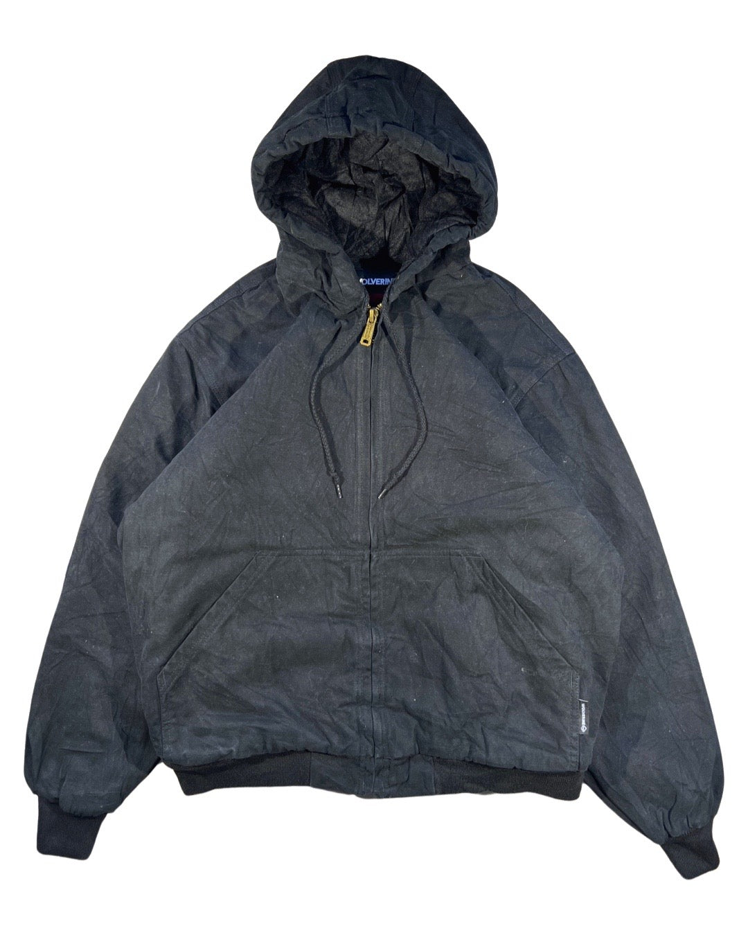 Vintage Hooded Work Jacket - L