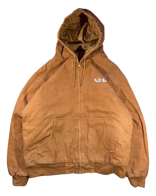 Vintage Hooded Work Jacket - 3XL