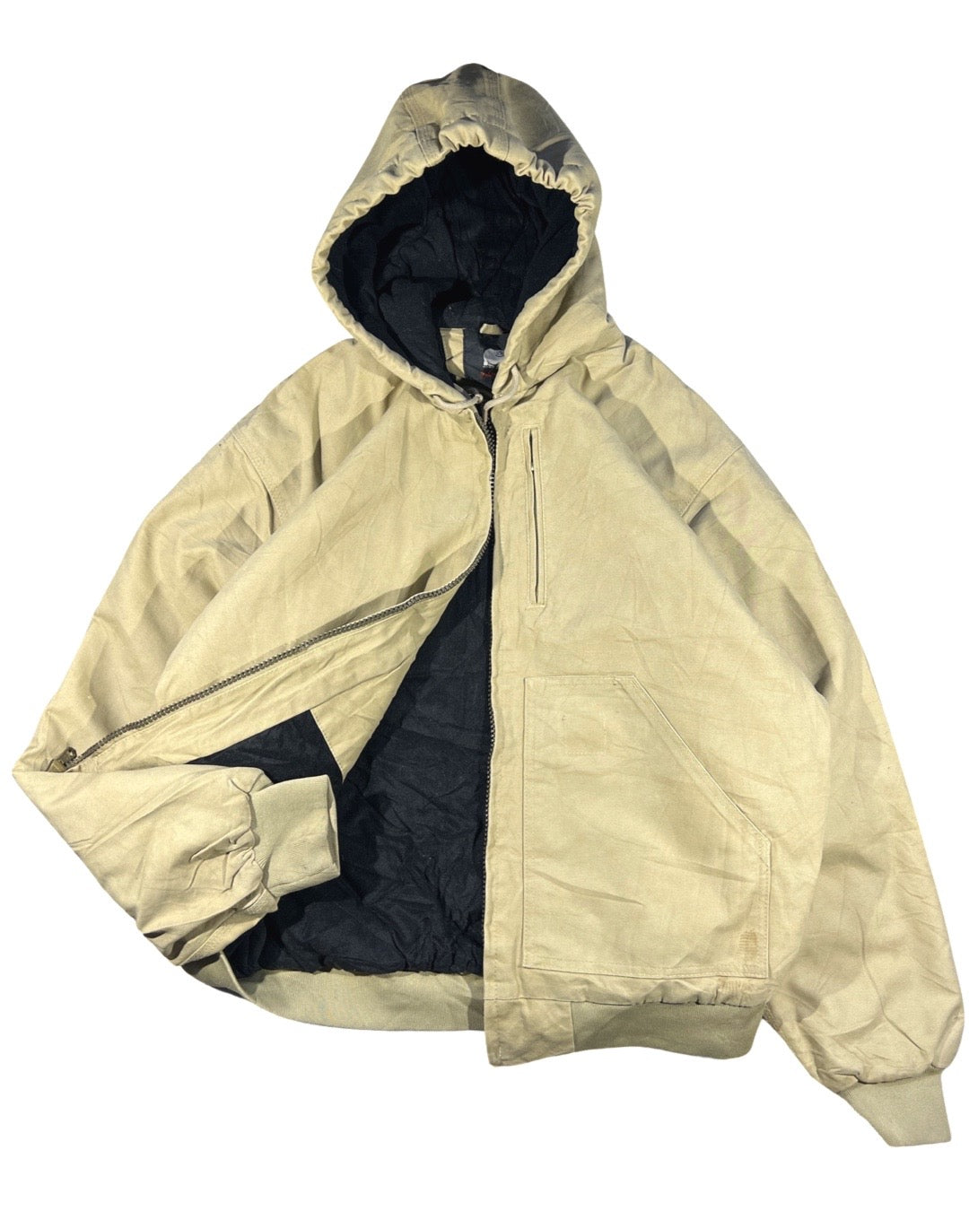 Vintage Hooded Work Jacket - L